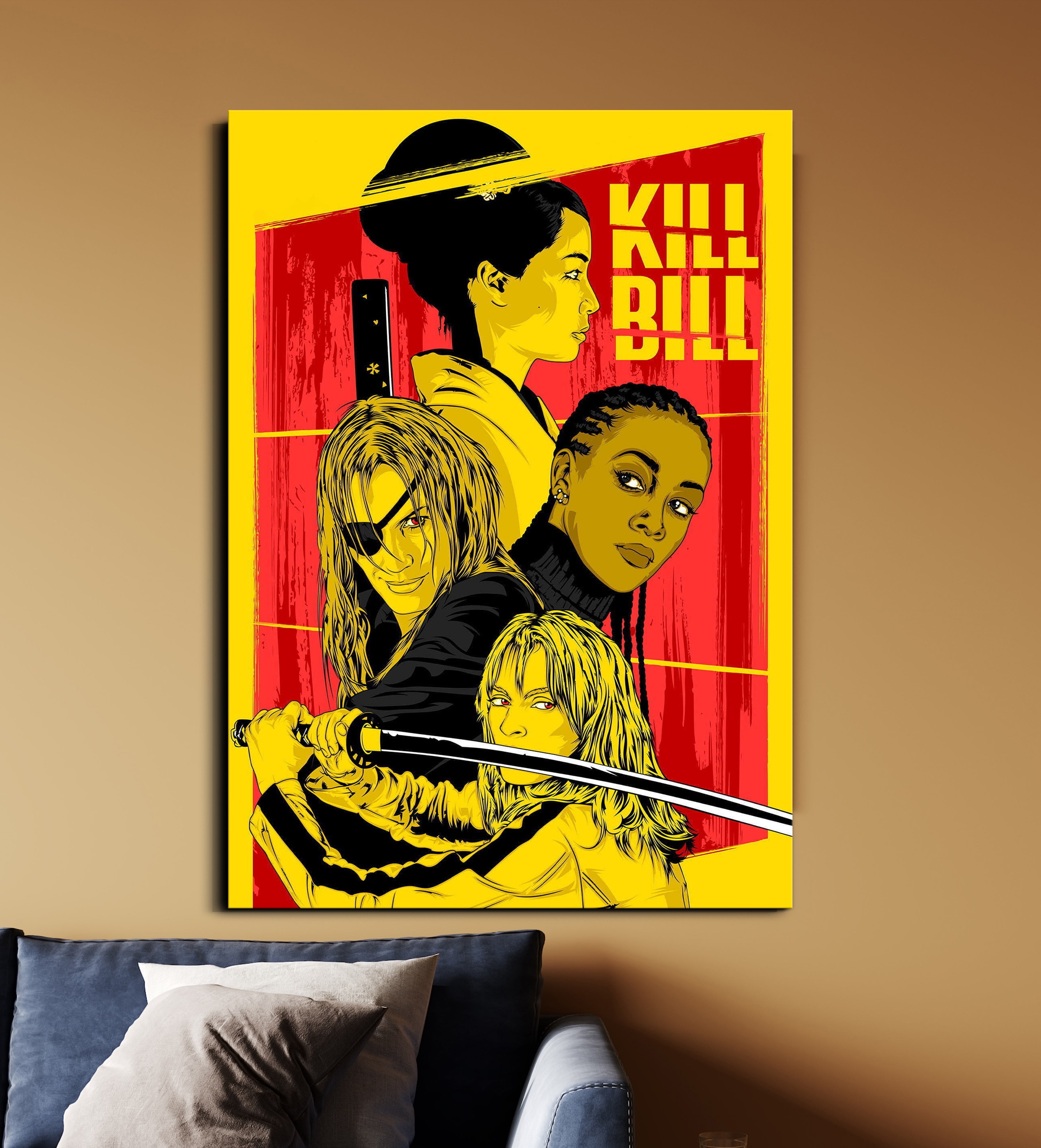 Kill Bill | Tarantino Action Movie Poster | Kill Bill Wall Art Lazywalls